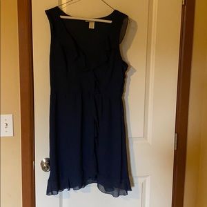 Navy sleeveless dress